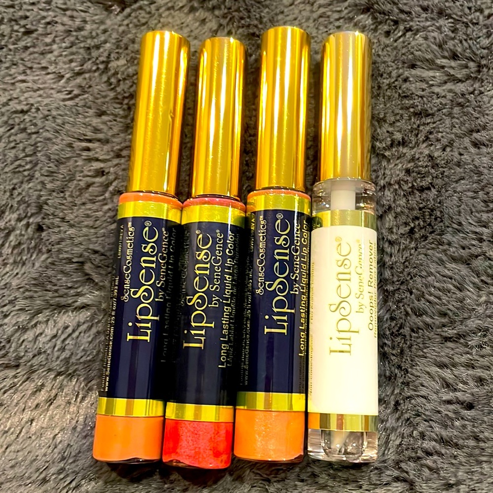 LipSense by SeneGence 4pk with mirror BRAND NEW Sealed